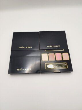 Estee Lauder Pure Color Envy Eyeshadow Quad Palette Set Nude Pink Gold Compact